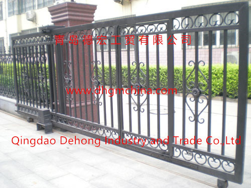 Decorative Residential Safety Automatic Sliding Gate/Steel Driveway Gate