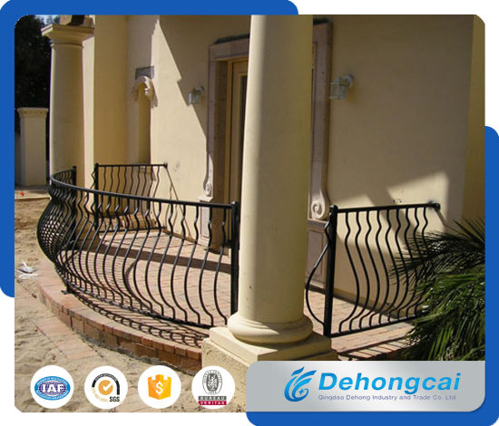 Aluminum Balcony Balustrade / Galvanized Steel / Wrought Iron Balcony Safety Fence