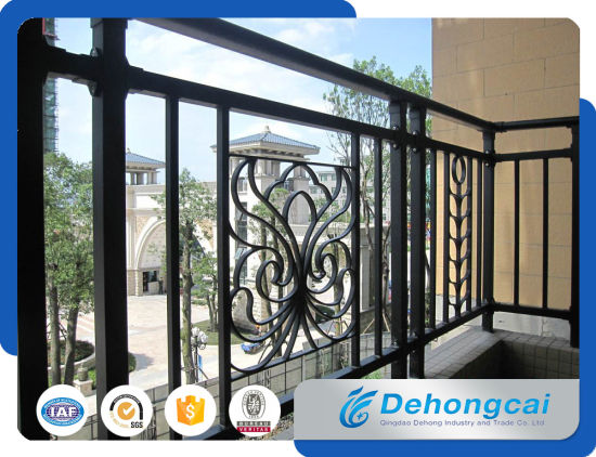 Modern Decorative Wrought Iron Balcony Railing Designs / Metal Balcony Railing