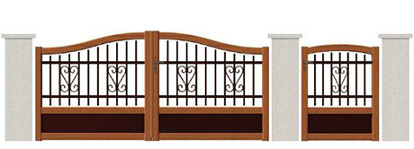 Decorative Commerical High Quality Wrought Iron Gate